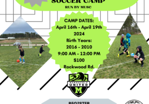 APRIL VACATION SOCCER CAMP RUN BY MUSC